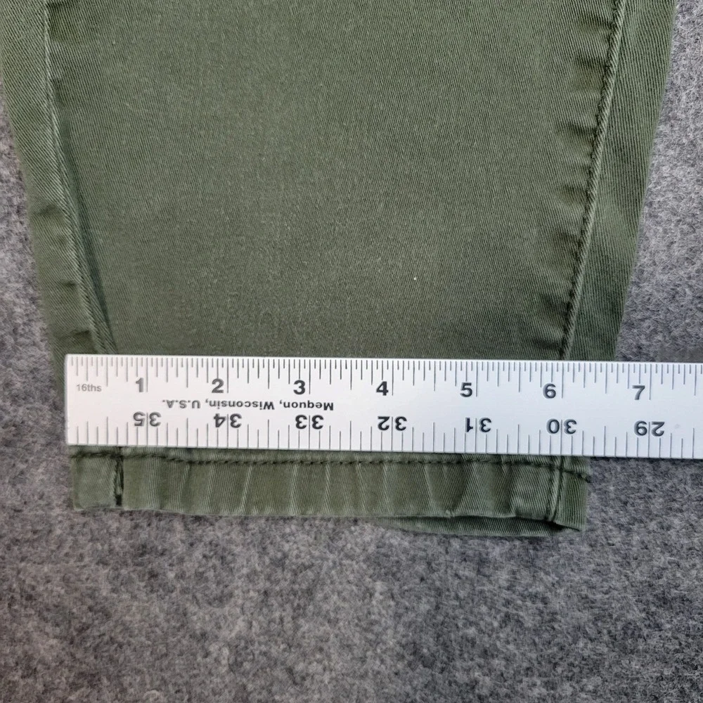 Levis Pants Womens 12 Green Casual Mid Rise Comfort Fit Straight Leg Preppy